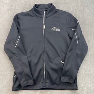 Under Armour Womens Small Black Full Zip Jacket FireRock Country Club